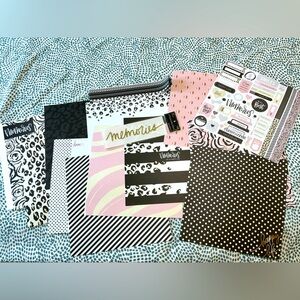 Memories 12x12 Scrapbook Paper w/ Memories Sticker and 2 page border stickers